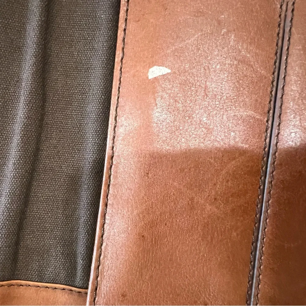 FOSSIL Messenger Crossbody Bag Unisex Brown Distressed‎ Leather Business School